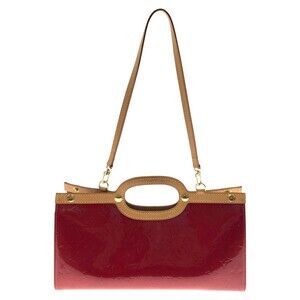 Louis Vuitton Monogram Vernis Roxbury Drive Bag Red